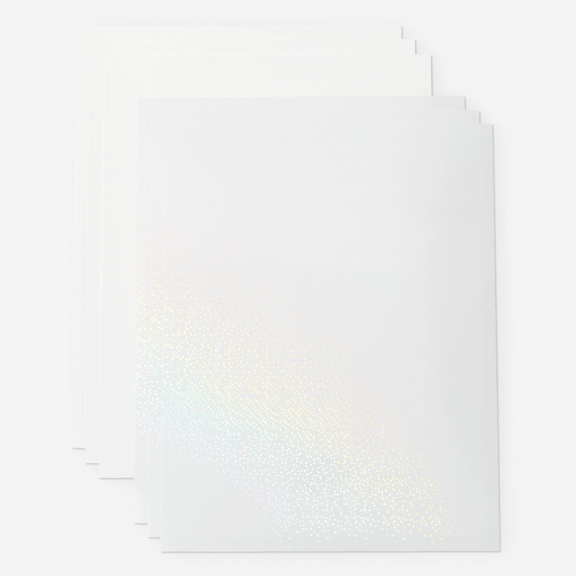 Cricut® Printable Clear US Letter Waterproof Holographic Sticker Set, 5ct.